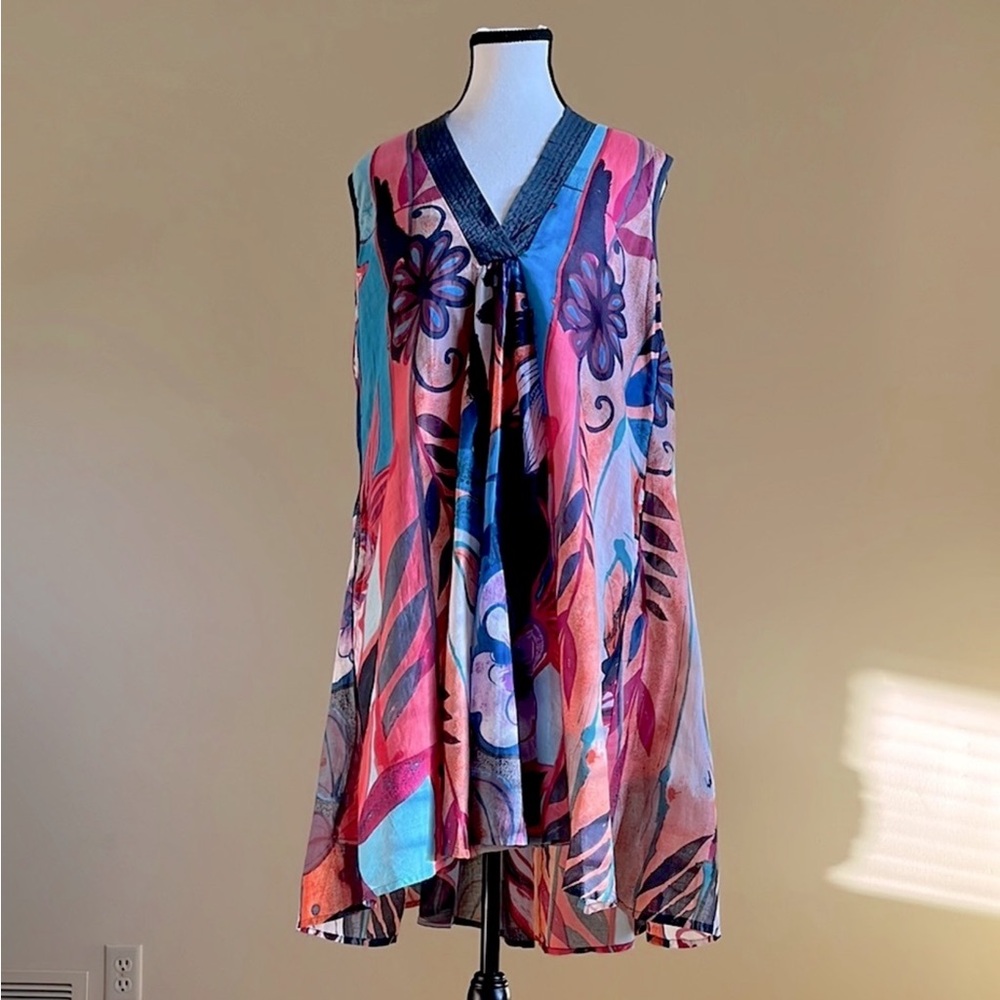 NWT - Roby Zu - Cotton Tent Dress - Medium